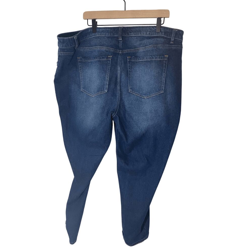 Lane Bryant Midrise Signature Fit Dark Wash Jeans Sz 20 Denim Plus Size Comfy - Picture 5 of 6